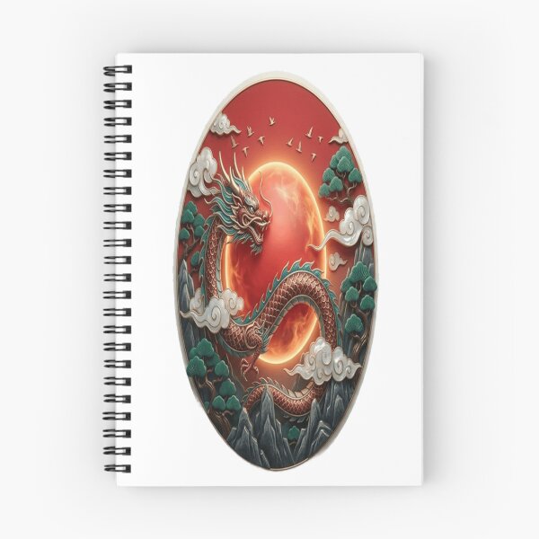 Item preview, Japanese Red Dragon Oval Cloud Sunset Art designed and sold by Walidsolo25.
