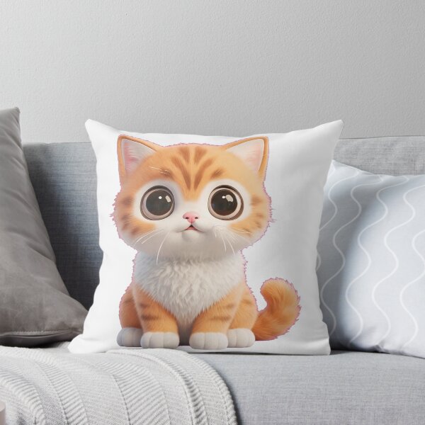 Item preview, Cute Orange Kitten with Big Eyes designed and sold by HoMya.
