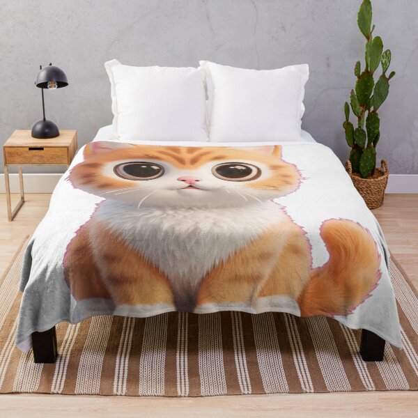 Item preview, Cute Orange Kitten with Big Eyes designed and sold by HoMya.