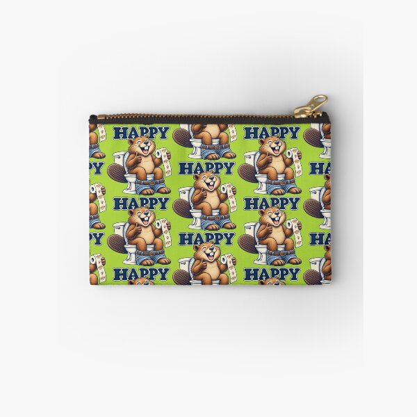 Item preview, Happy Beaver Bathroom Humor Vintage Design designed and sold by Clothes With Smiling Animals Walt Gral.