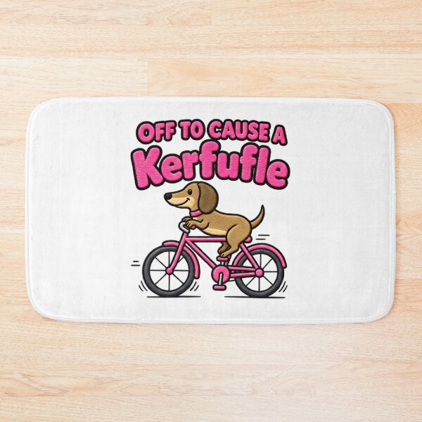 Item preview, Off to Cause a Kerfuffle Dachshund Dog Lover Humor designed and sold by ArtDesignTp.