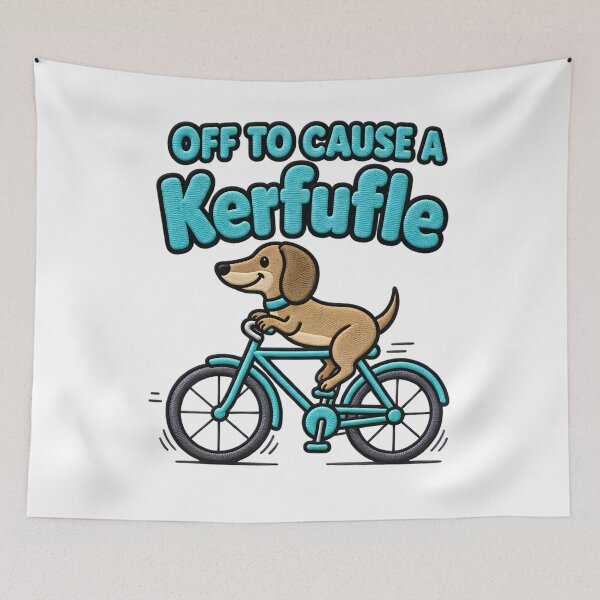 Item preview, Off to Cause a Kerfuffle Funny Dachshund Dog Lover designed and sold by ArtDesignTp.