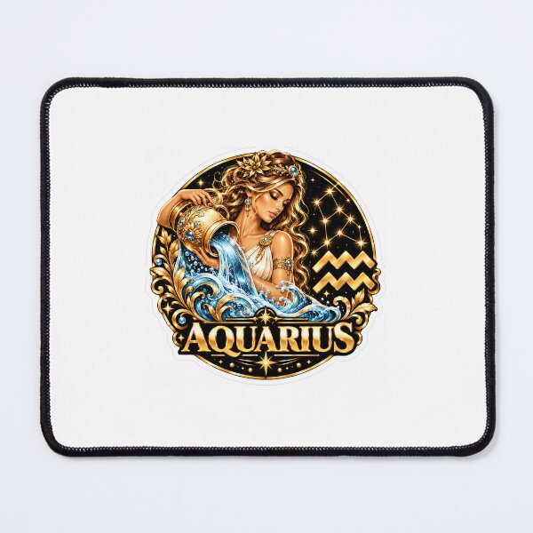 Item preview, Aquarius (January 20 - February 18) designed and sold by Suadela Branding.