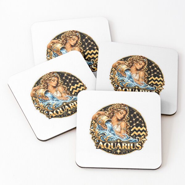 Item preview, Aquarius (January 20 - February 18) designed and sold by Suadela Branding.