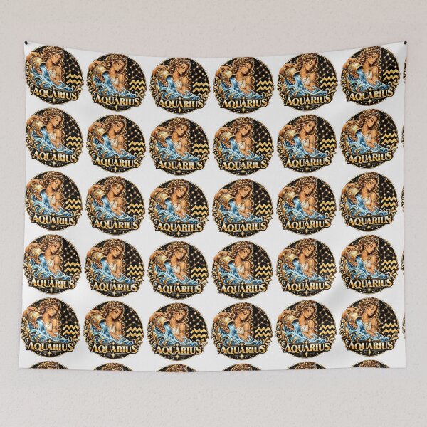 Item preview, Aquarius (January 20 - February 18) designed and sold by Suadela Branding.