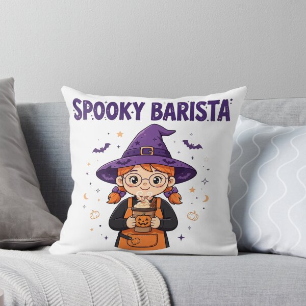 Item preview, Spooky Barista Cute Witch Barista Halloween Coffee Shirt designed and sold by Gurrteg.