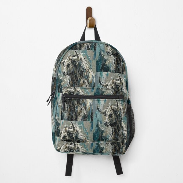 Item preview, Blue Bull Painting for Taurus Zodiac designed and sold by BRETT'S ART STUDIO.