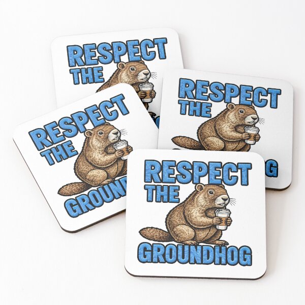 Item preview, Respect The Groundhog Funny Woodland Woodchuck designed and sold by ArtDesignTp.