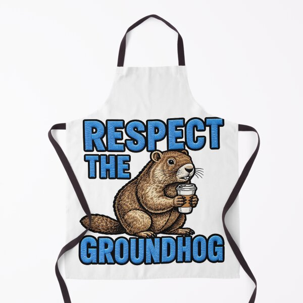 Item preview, Respect The Groundhog Funny Woodland Woodchuck designed and sold by ArtDesignTp.