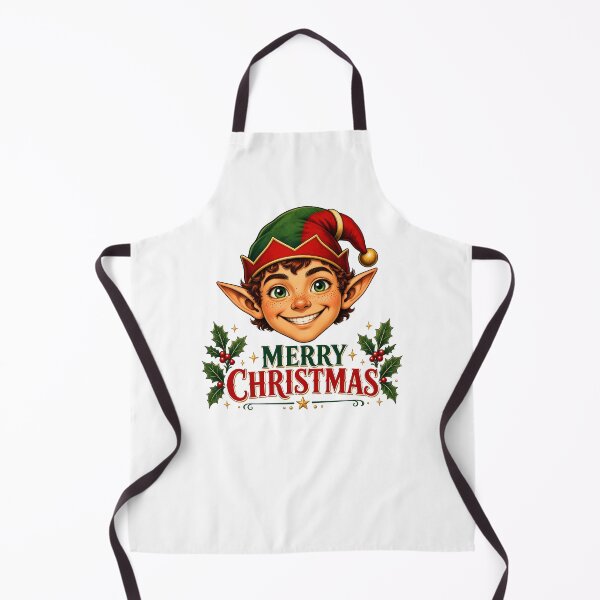 Item preview, Merry Christmas Smiling Elf Holly designed and sold by LV-creator.