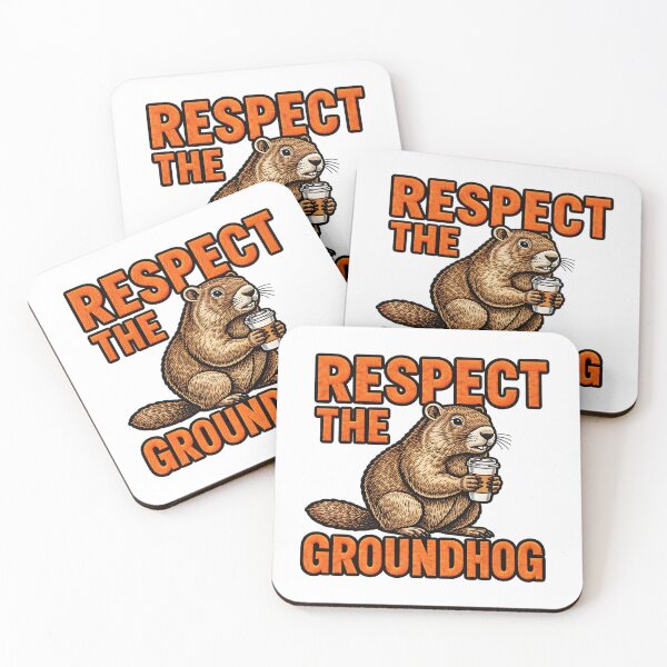 Item preview, Respect The Groundhog Woodchuck Animal Humor designed and sold by ArtDesignTp.