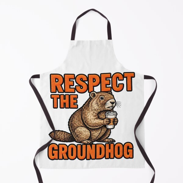 Item preview, Respect The Groundhog Woodchuck Animal Humor designed and sold by ArtDesignTp.