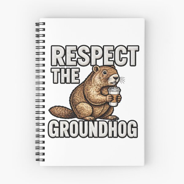 Item preview, Respect The Groundhog Funny Woodchuck Saying designed and sold by ArtDesignTp.