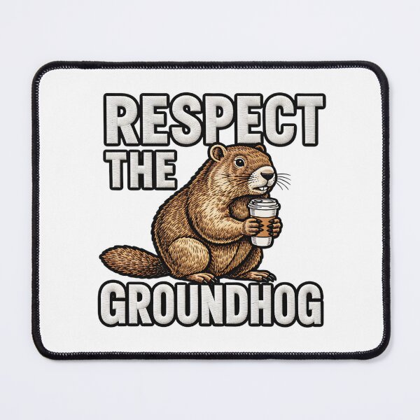 Item preview, Respect The Groundhog Funny Woodchuck Saying designed and sold by ArtDesignTp.