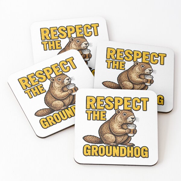 Item preview, Respect The Groundhog Funny Woodchuck Humor designed and sold by ArtDesignTp.