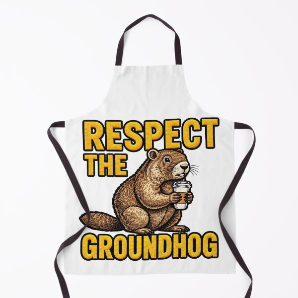 Item preview, Respect The Groundhog Funny Woodchuck Humor designed and sold by ArtDesignTp.