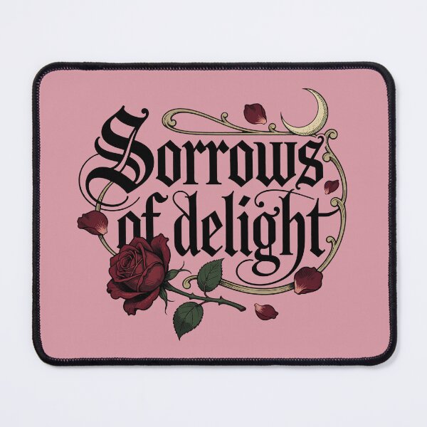 Item preview, Sorrows of Delight Victorian Gothic Rose Typography designed and sold by BorgSpareParts.