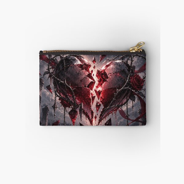 Item preview, Cracked Red Heart Wrapped in Sharp Black Thorns. designed and sold by MissYouONLY.