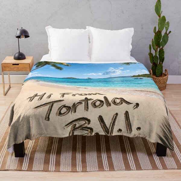 Item preview, Hi From Tortola BVI Note In The Sand designed and sold by RichardRags.