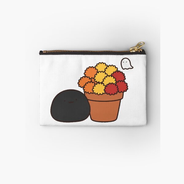 Item preview, Cute Black Cat Ghost Mums Flower Pot Fall Kawaii Sticker designed and sold by xiaoxiaochibi.