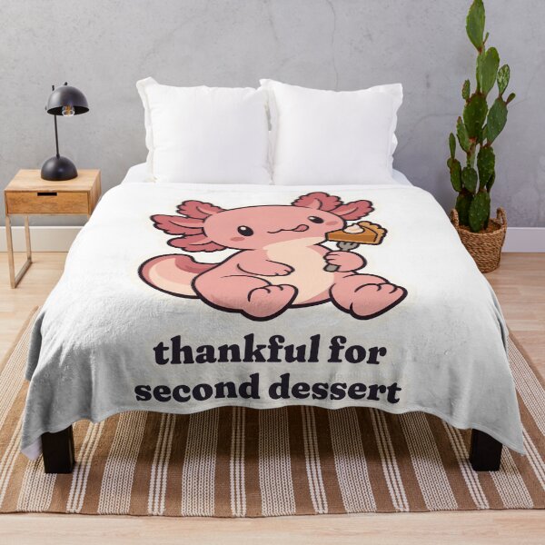 Item preview, Thanksgiving Axolotl Thankful for Second Dessert designed and sold by OuqCreations.
