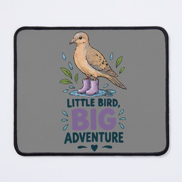 Item preview, Little Bird Big Adventure, Cute Pigeon in Purple Rain Boots Puddle Art designed and sold by TimerX.