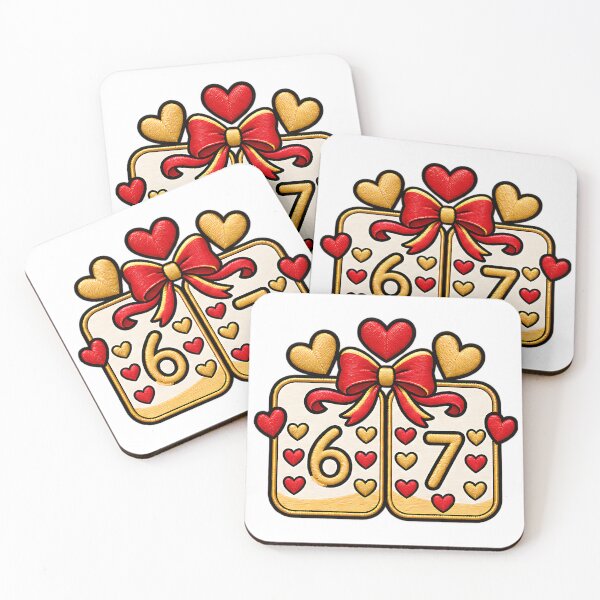 Item preview, Six Seven Funny Playing Dice 67 Valentine Humor designed and sold by ArtDesignTp.