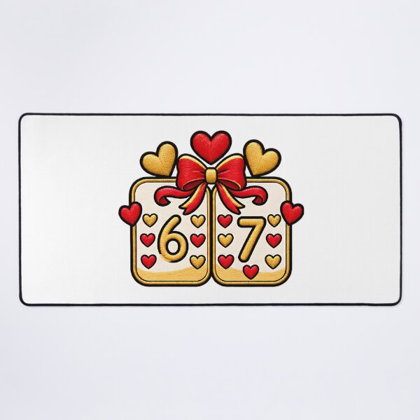Item preview, Six Seven Funny Playing Dice 67 Valentine Humor designed and sold by ArtDesignTp.