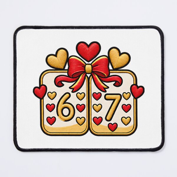 Item preview, Six Seven Funny Playing Dice 67 Valentine Humor designed and sold by ArtDesignTp.