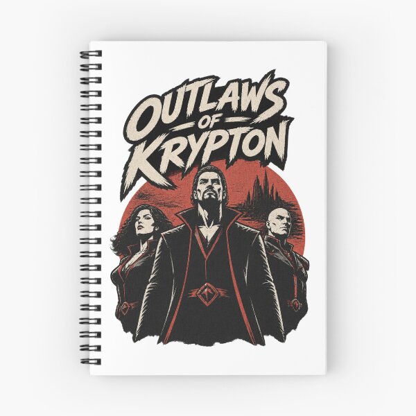 Item preview, Outlaws of Krypton Outbackside Vintage Style Graphic Design designed and sold by Lucky Bubble Smile Shop.