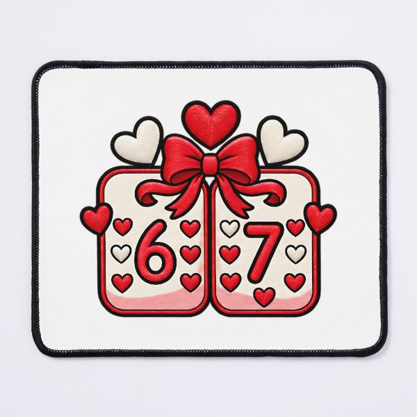Item preview, Six Seven Playing Dice Funny 67 Valentine Joke designed and sold by ArtDesignTp.
