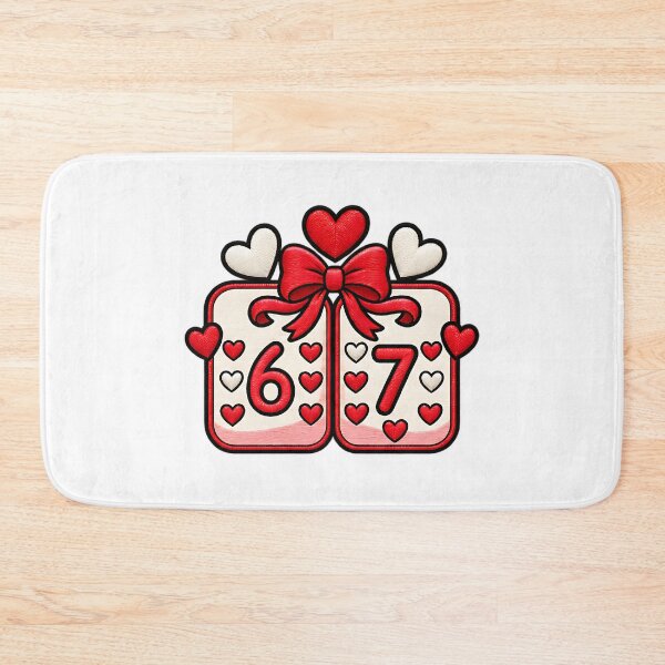 Item preview, Six Seven Playing Dice Funny 67 Valentine Joke designed and sold by ArtDesignTp.