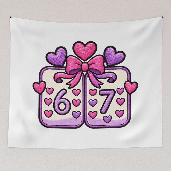 Item preview, Six Seven Funny Valentine 67 Dice Playing Humor designed and sold by ArtDesignTp.