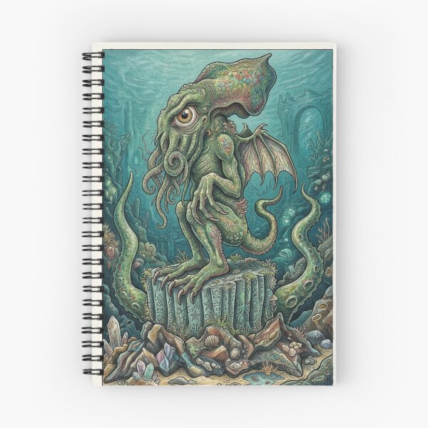 Item preview, Cthulhu illustration designed and sold by Vintage Designs +.
