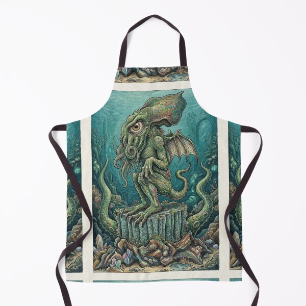 Item preview, Cthulhu illustration designed and sold by Vintage Designs +.