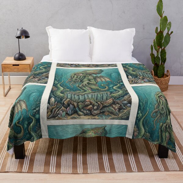 Item preview, Cthulhu illustration designed and sold by Vintage Designs +.