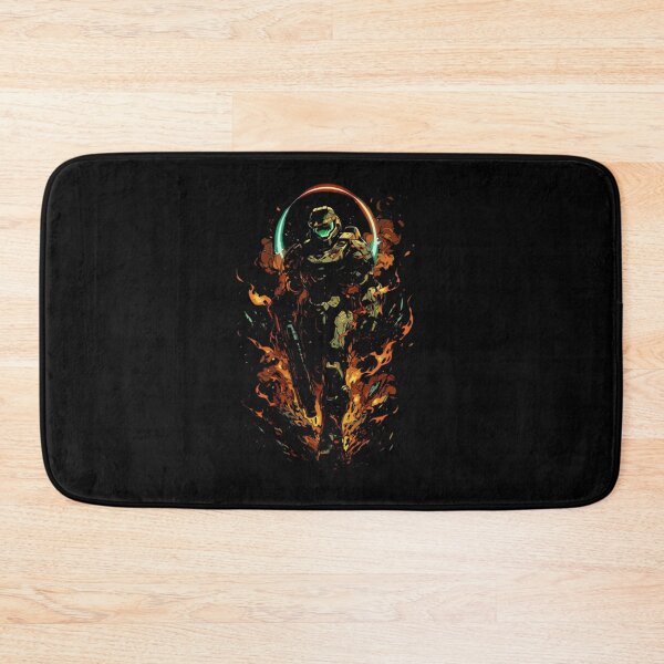 Artikelvorschau, Master Chief Fiery Halo Action Art entworfen und verkauft von Travismit.