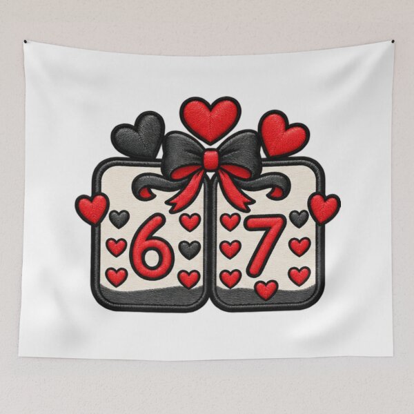 Item preview, Six Seven Funny 67 Playing Dice Valentine designed and sold by ArtDesignTp.