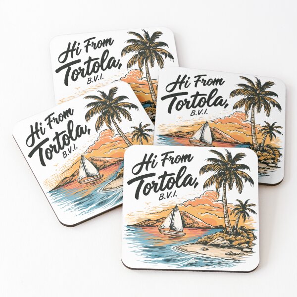 Item preview, Hi From Tortola BVI Sunset designed and sold by RichardRags.