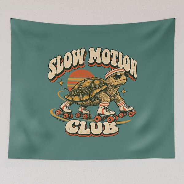 Item preview, Slow Motion Club | Vintage Roller Skating Tortoise designed and sold by slemfiskz.