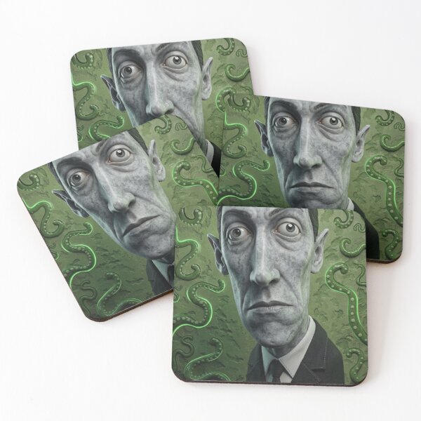 Item preview, H.P Lovecraft portrait illustration designed and sold by Vintage Designs +.