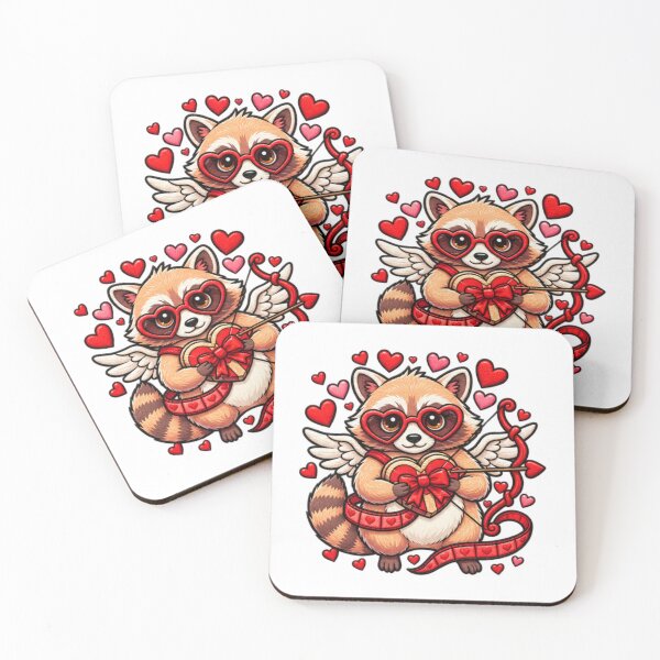 Item preview, Raccoon Heart Collector Sweet Adorable Raccoon Love designed and sold by ArtDesignTp.