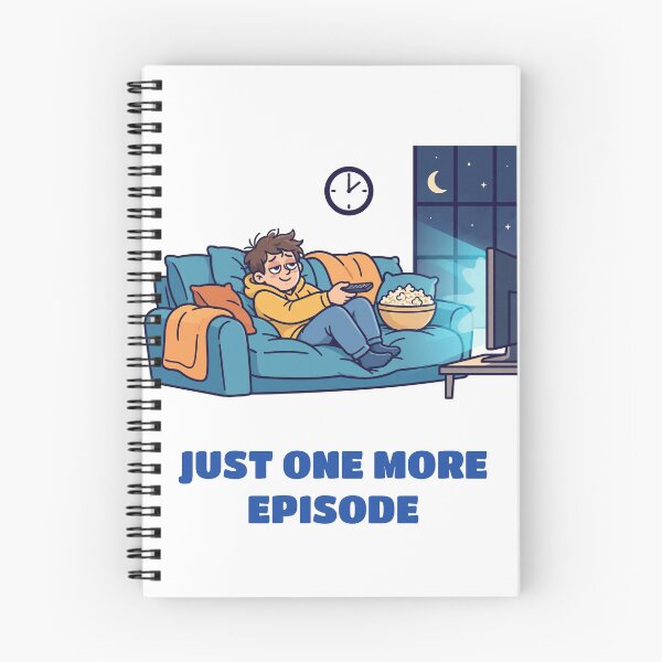 Item preview, Just One More Episode Funny Shirt — Late Night Binge Watching TV Tee designed and sold by RobinHoodShirts.