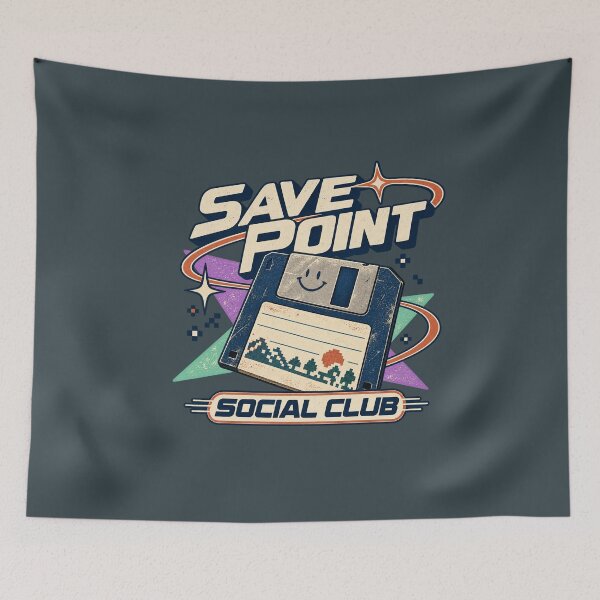 Item preview, Save Point Social Club | Retro Floppy Disk Gamer designed and sold by slemfiskz.
