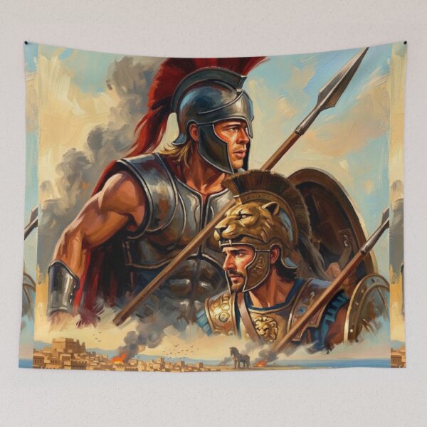 Item preview, Troy Historical War Epic Fine Art Tribute designed and sold by Art's Diner.