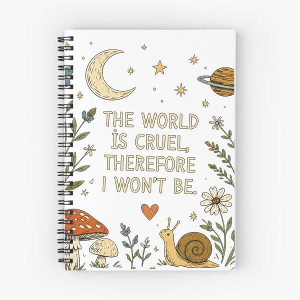 Item preview, he World Is Cruel, Therefore I Won’t Be Quote designed and sold by Mnyus shop.