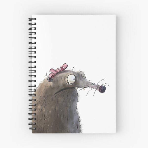Item preview, Cute Quirky Shrew with Pink Bow & Berry Nose designed and sold by jassoart.