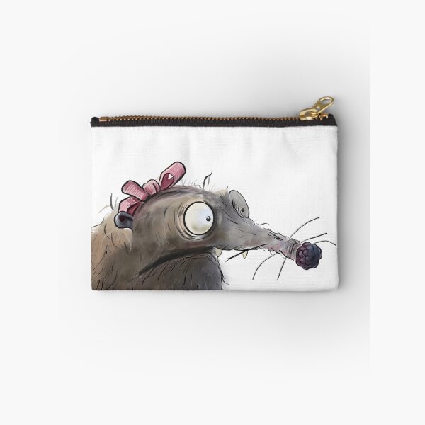 Item preview, Cute Quirky Shrew with Pink Bow & Berry Nose designed and sold by jassoart.