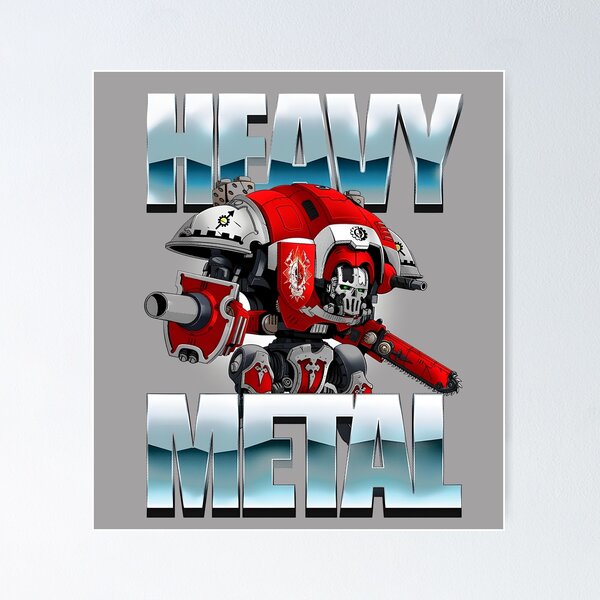 Item preview, Heavy Metal Imperial Knight - Warhammer 40k designed and sold by BravenBold.