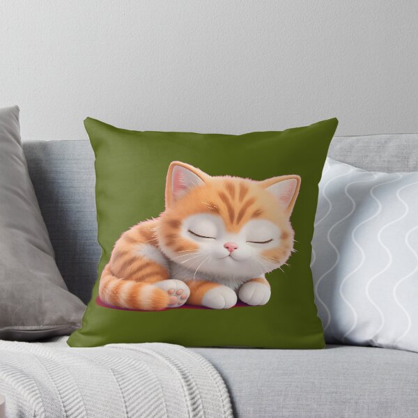 Item preview, Cute Sleeping Orange Kitten designed and sold by HoMya.